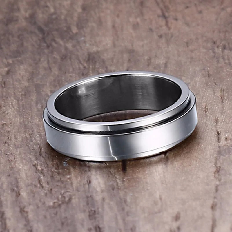 Bague anti-stress à anneau rotatif en acier inoxydable