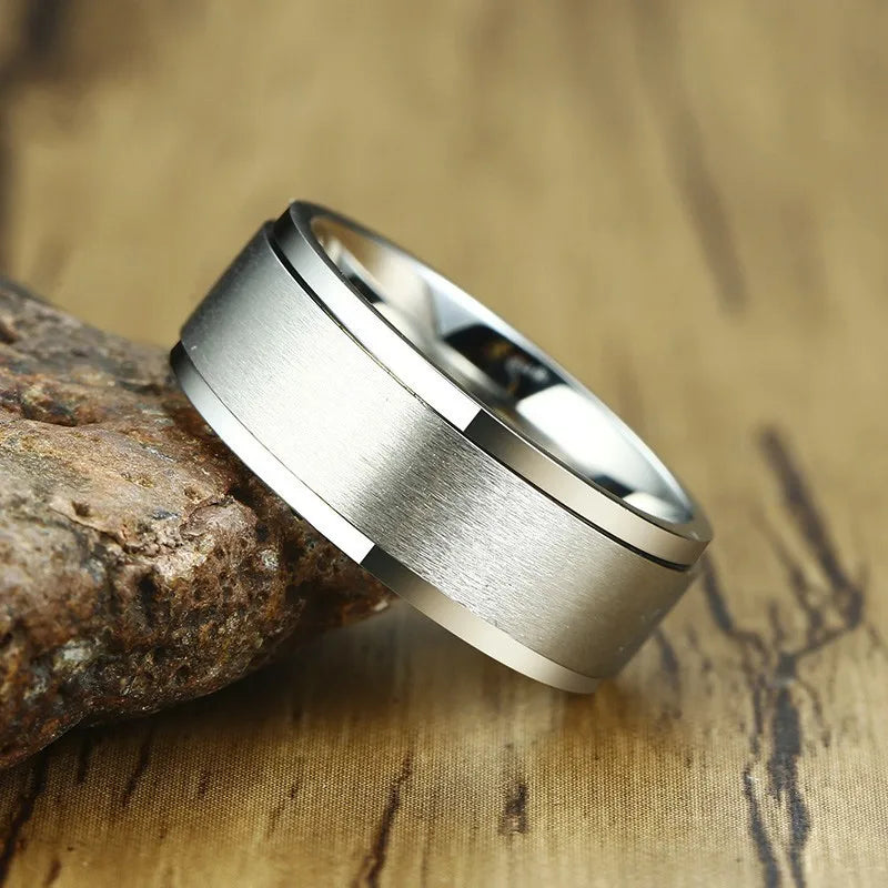 Bague anti-stress à anneau rotatif en acier inoxydable