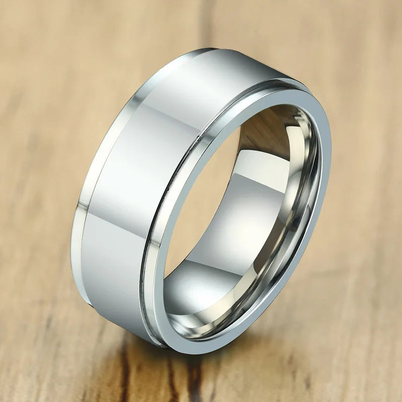 Bague anti-stress à anneau rotatif en acier inoxydable