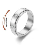 Bague anti-stress rotative en acier inoxydable, pour couple