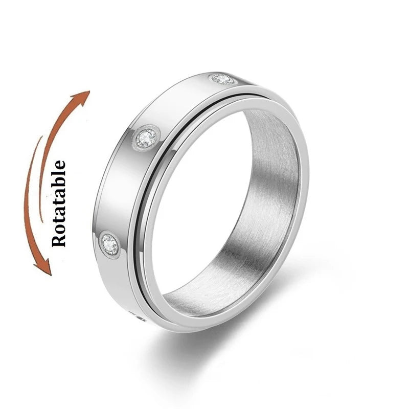 Bague anti-stress rotative en acier inoxydable, pour couple