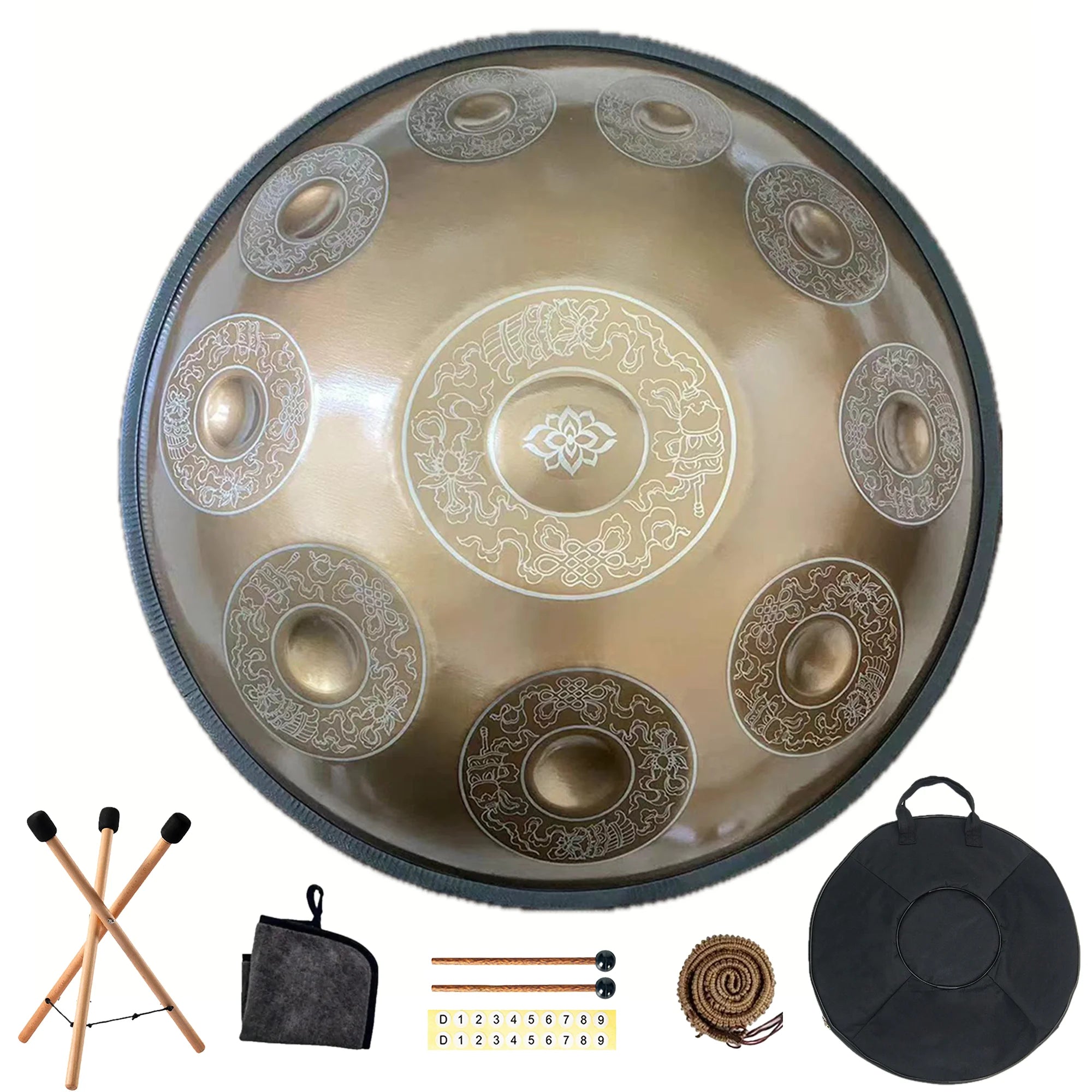 Handpan artisanal, accordage manuel