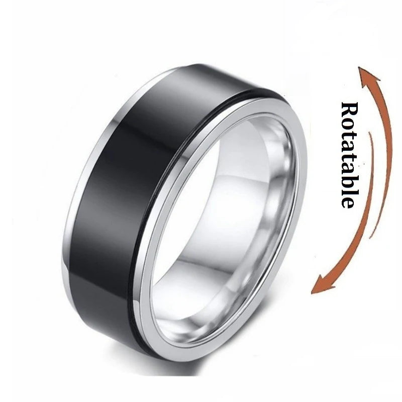 Bague anti-stress rotative en acier inoxydable, pour couple