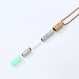 Collier sifflet en acier inoxydable, respiration consciente