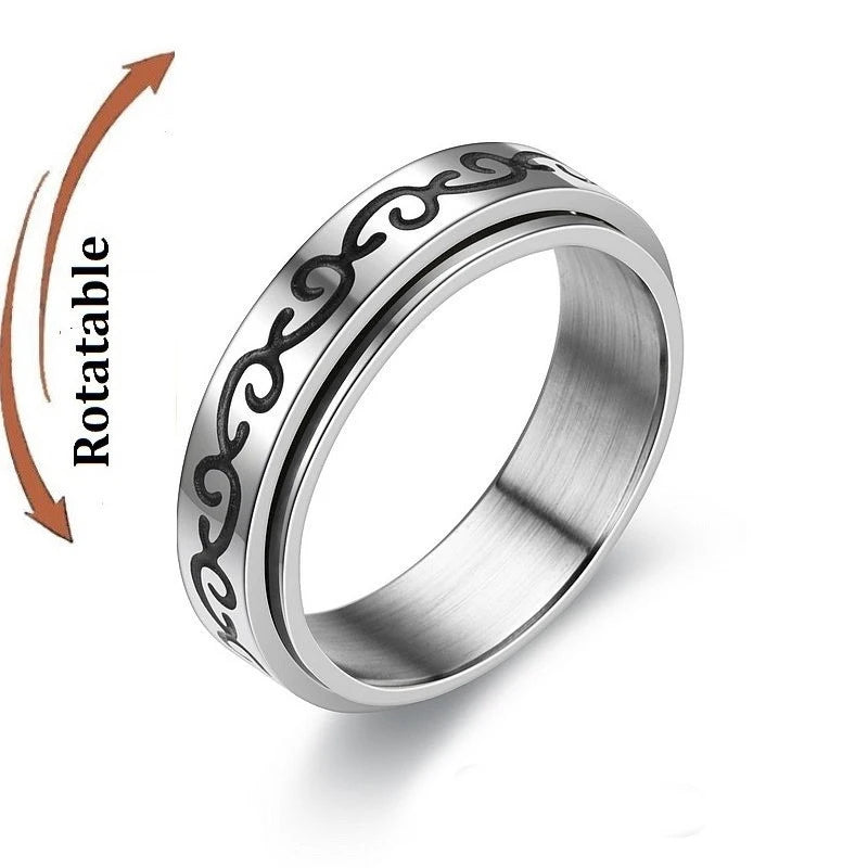 Bague anti-stress rotative en acier inoxydable, pour couple