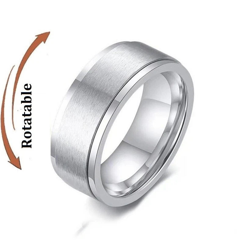Bague anti-stress rotative en acier inoxydable, pour couple