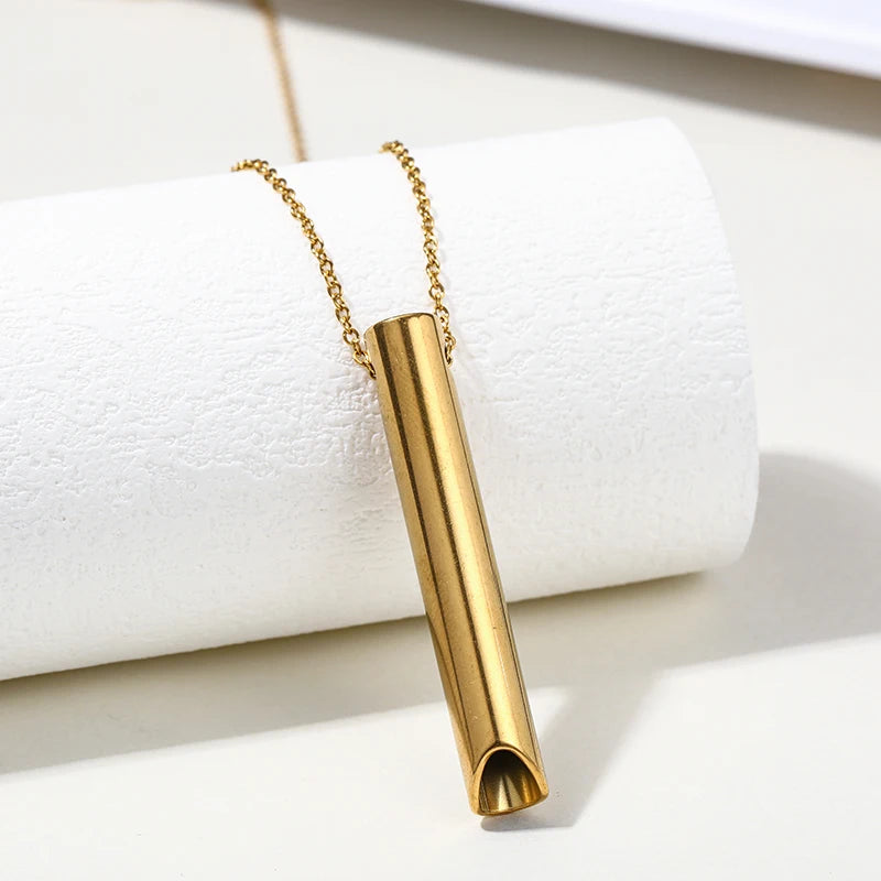 Collier de respiration en acier inoxydable
