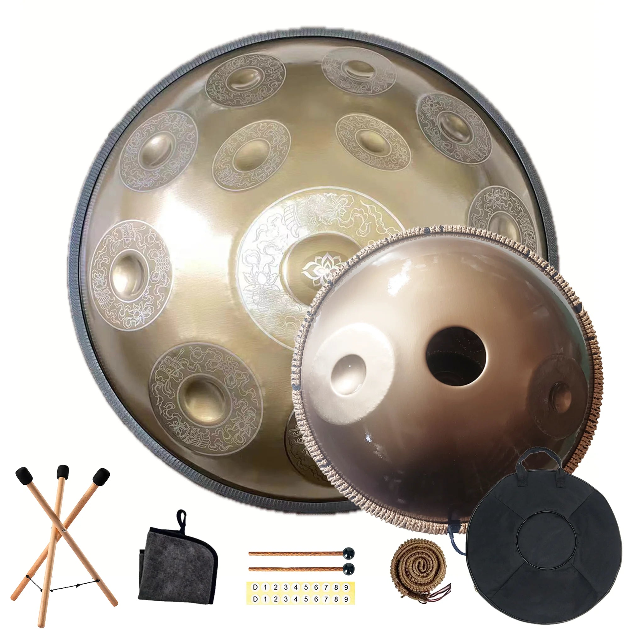 Handpan artisanal, accordage manuel