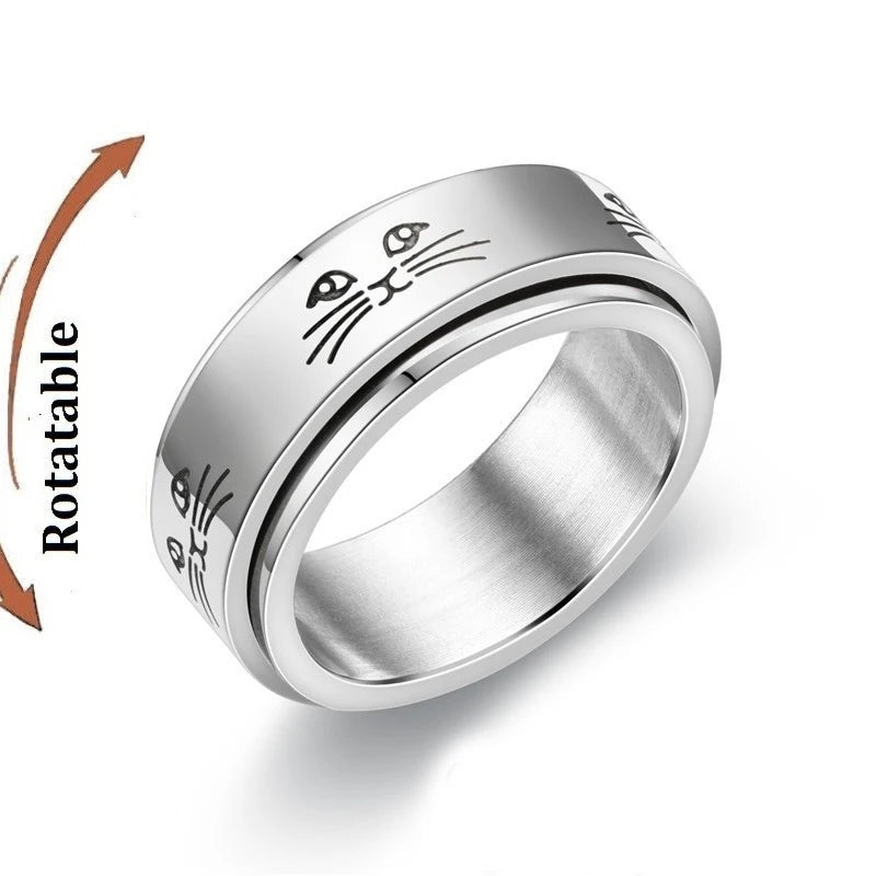 Bague anti-stress rotative en acier inoxydable, pour couple