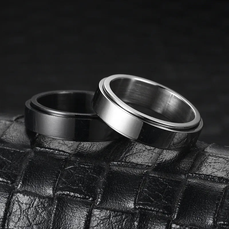 Bague anti-stress rotative en acier inoxydable, pour couple
