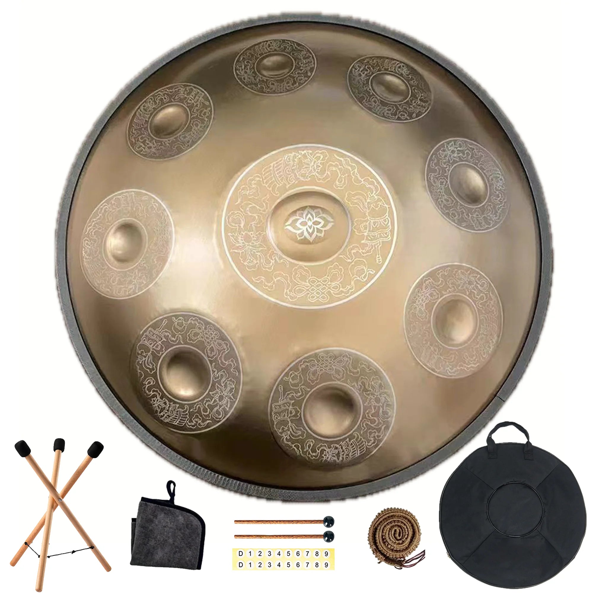 Handpan artisanal, accordage manuel