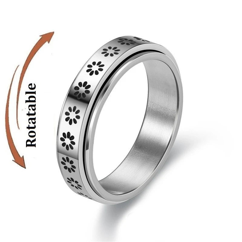 Bague anti-stress rotative en acier inoxydable, pour couple