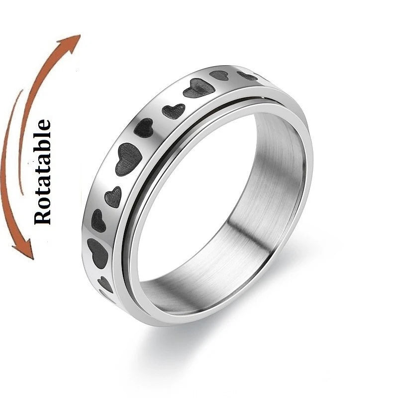 Bague anti-stress rotative en acier inoxydable, pour couple