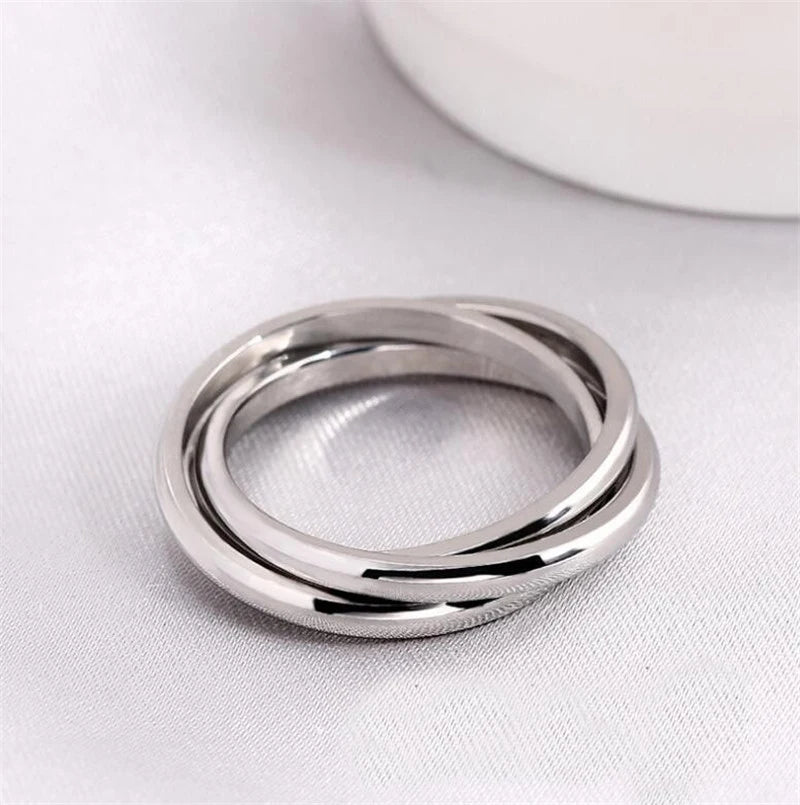Bague anti-stress rotative en acier inoxydable, pour couple