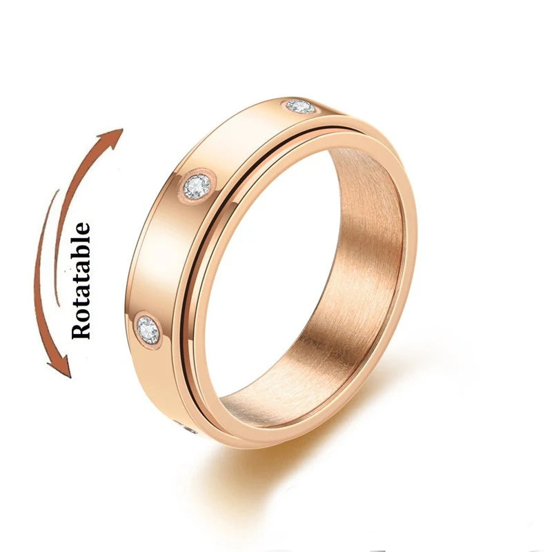 Bague anti-stress rotative en acier inoxydable, pour couple