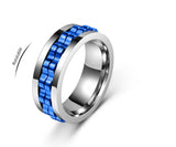 Bague anti-stress rotative à motif chaîne dentée