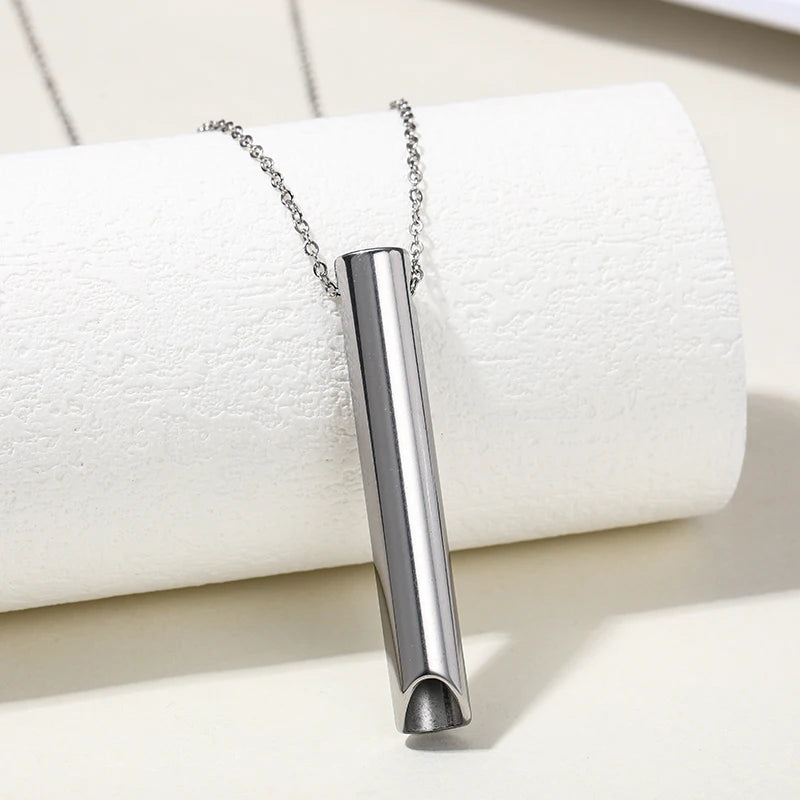 Collier de respiration en acier inoxydable