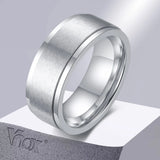 Bague anti-stress à anneau rotatif en acier inoxydable