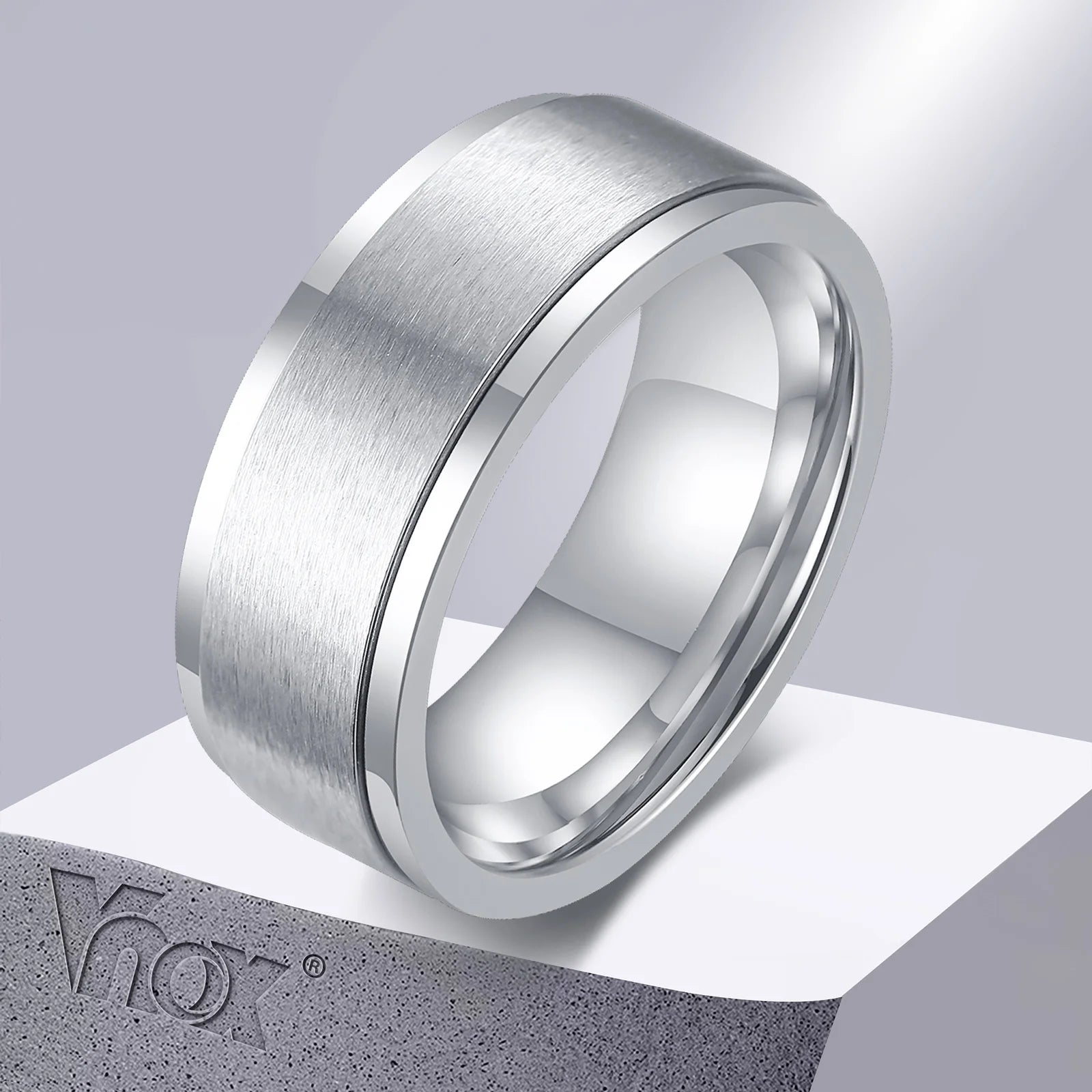 Bague anti-stress à anneau rotatif en acier inoxydable
