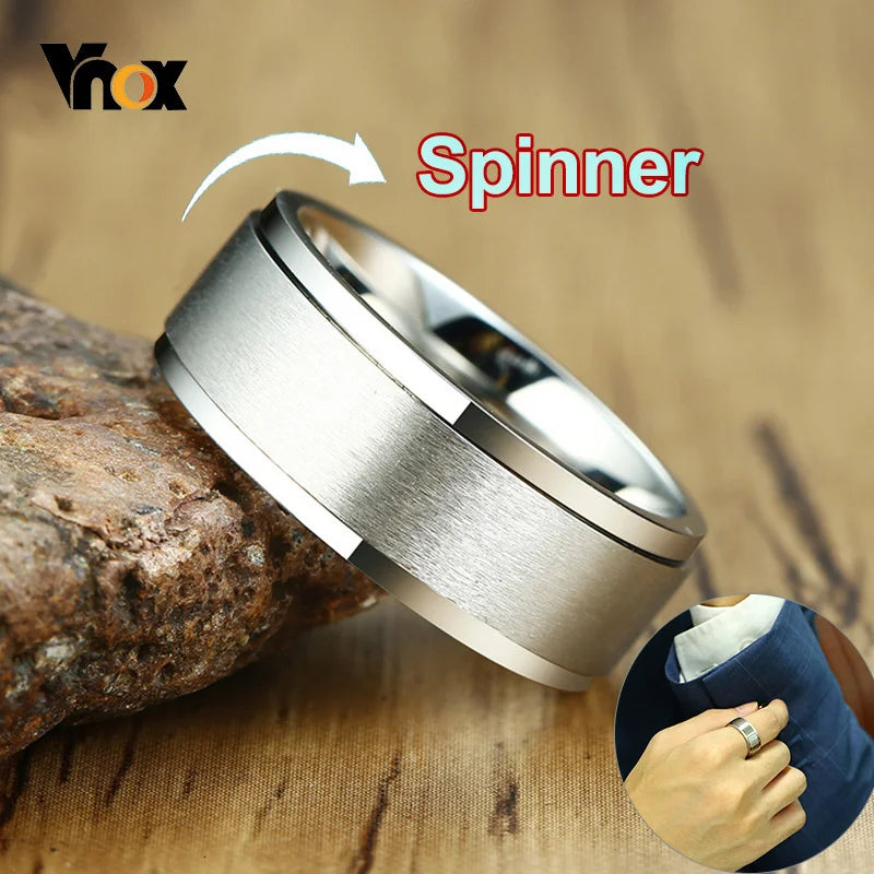 Bague anti-stress à anneau rotatif en acier inoxydable