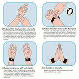 Bracelets d'acupression point P6, lot de 4