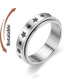 Bague anti-stress rotative en acier inoxydable, pour couple