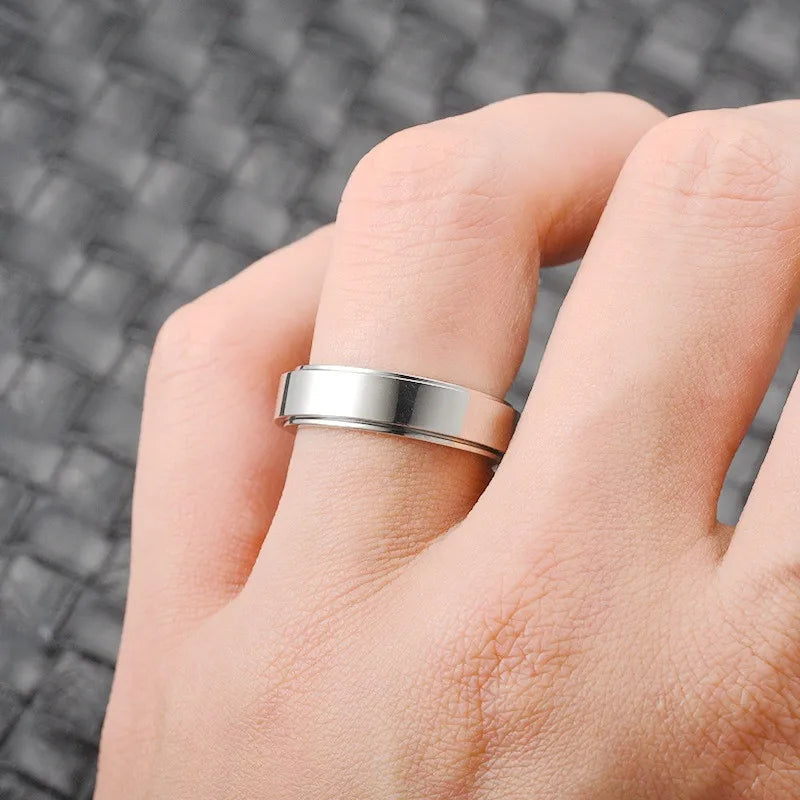 Bague anti-stress rotative en acier inoxydable, pour couple