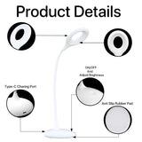 Lampe de chevet sans fil, lumière chaude à 3 intensités