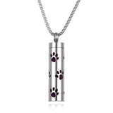 Collier diffuseur de parfum, pendentif rond en acier inoxydable