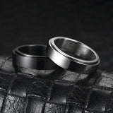 Bague anti-stress rotative en acier inoxydable, pour couple