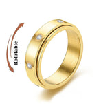Bague anti-stress rotative en acier inoxydable, pour couple
