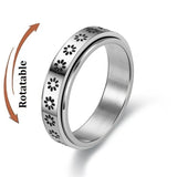 Bague anti-stress rotative en acier inoxydable, pour couple