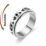 Bague anti-stress rotative en acier inoxydable, pour couple