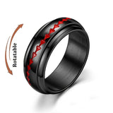 Bague anti-stress rotative en acier inoxydable, pour couple