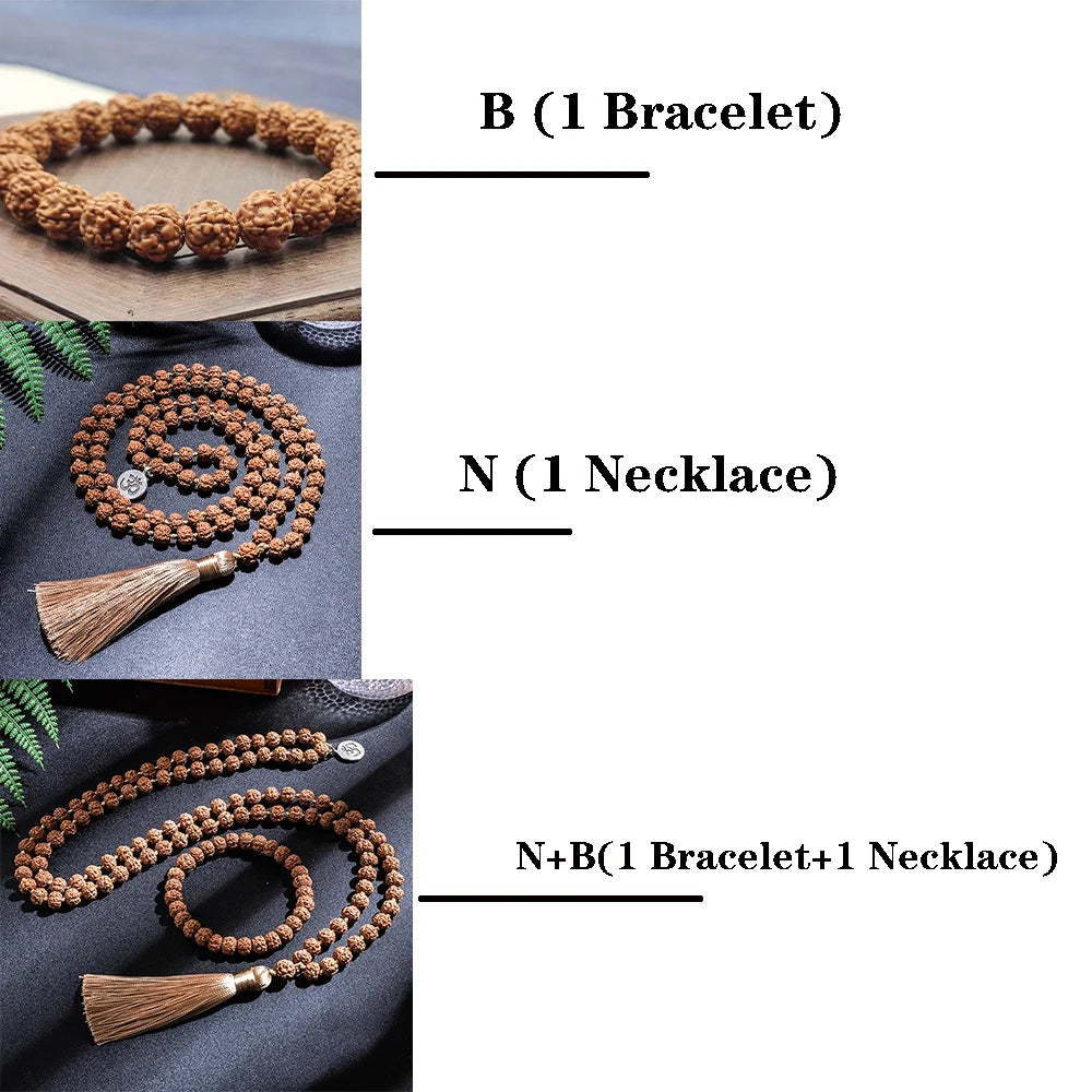 Mala rudraksha 108 perles