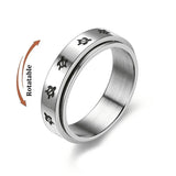 Bague anti-stress rotative en acier inoxydable, pour couple