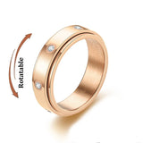 Bague anti-stress rotative en acier inoxydable, pour couple