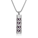 Collier diffuseur de parfum, pendentif rond en acier inoxydable