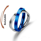 Bague anti-stress rotative en acier inoxydable, pour couple
