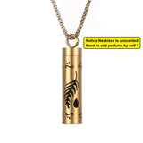 Collier diffuseur de parfum, pendentif rond en acier inoxydable
