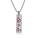 Collier diffuseur de parfum, pendentif rond en acier inoxydable